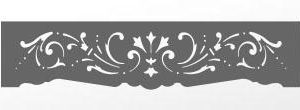 fabrication lambrequin motif traditionnel sur mesure - LA008