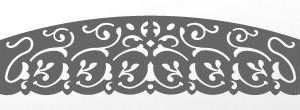 fabrication lambrequin motif traditionnel sur mesure - LA014