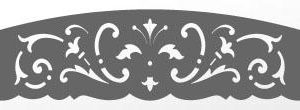 fabrication lambrequin motif traditionnel sur mesure - LA029